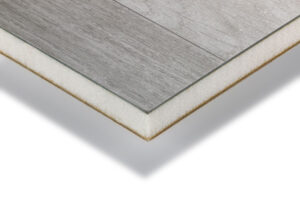 22mm Imitation Wood Grain Leather facing PET Foam Sandwich Panels for Trailer Flooring